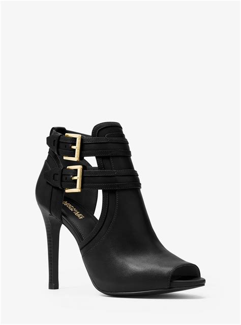 michael michael kors blaze leather open-toe bootie|Blaze Leather Open.